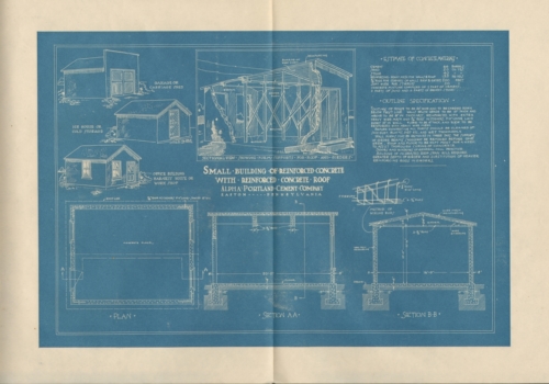 Small Building of Reinforced Concrete with Reinforced Concrete Roof