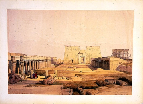 Grand approach to the Temple of Philae--Nubia