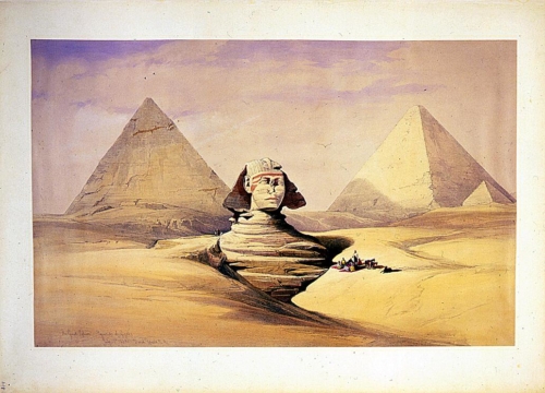 The Great Sphinx_ pyramids of Girzeh July 17th 1839