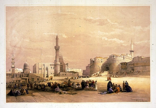The entrance to the citadel of Cairo