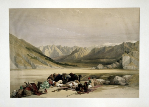 Approach to Mount Sinai Wady Barah Feby 17th 1839