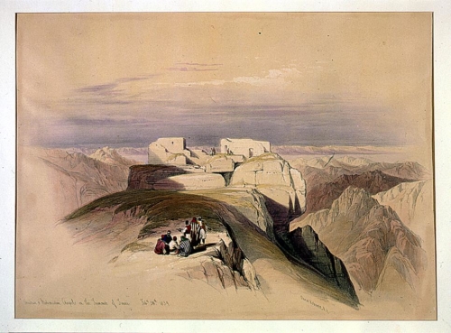 Christian _amp_ Mohamedan chapels on the Summit of Sinai Feby 20th 1839