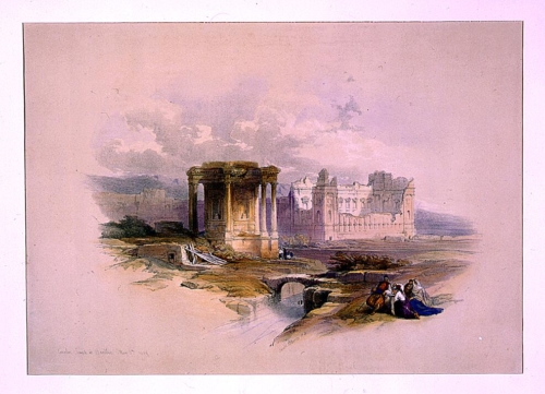 Circular temple at Baalbec May 7th 1839