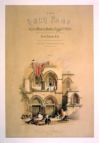 Entrance to the holy sepulchre_ title page_ vol_ 1_