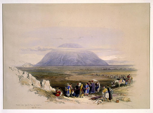 Mount Tabor from the Plain of Esdraelon April 19th 1839