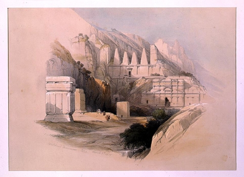 Sepulchral monuments Petra March 9th 1839