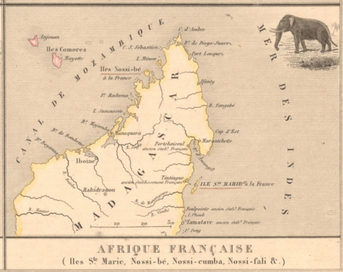 Colonies - Afrique Francaise - French Atlas Map