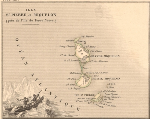 Colonies - Iles St Pierre et Miquelon - French Atlas Map
