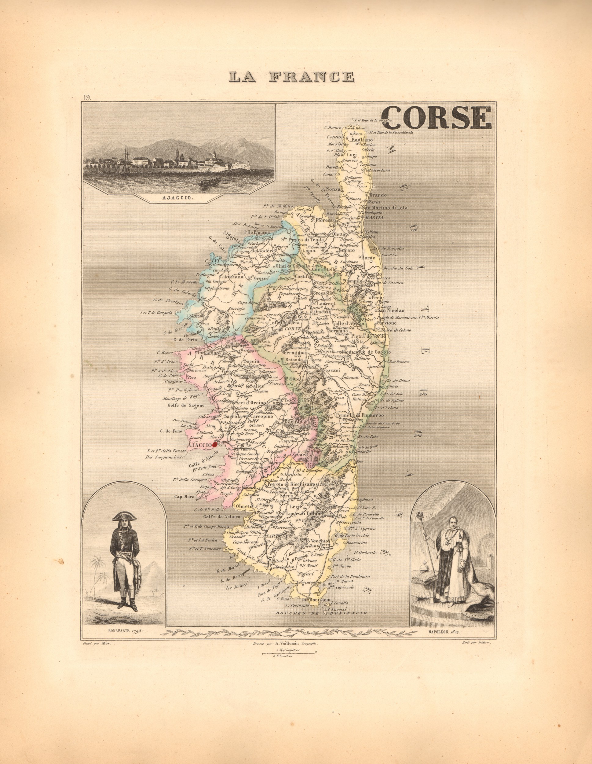 Corse - French Department Map