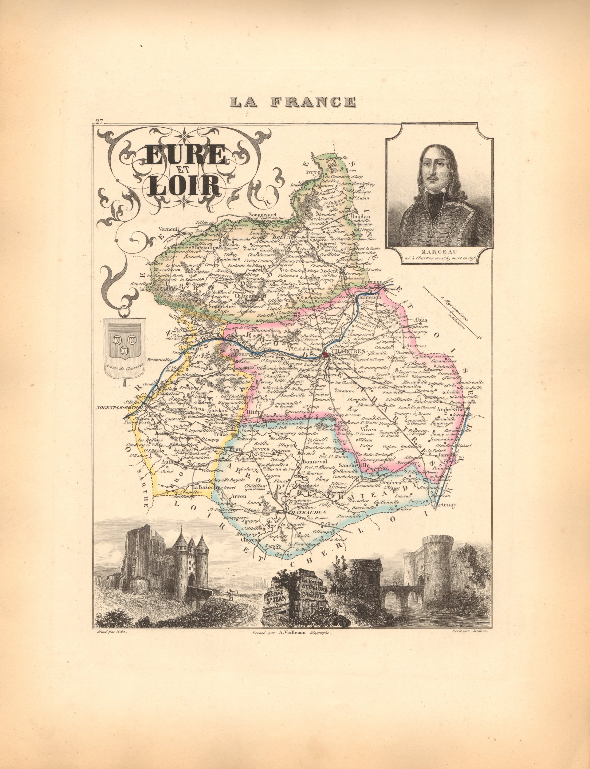 Eure et Loir - French Department Map