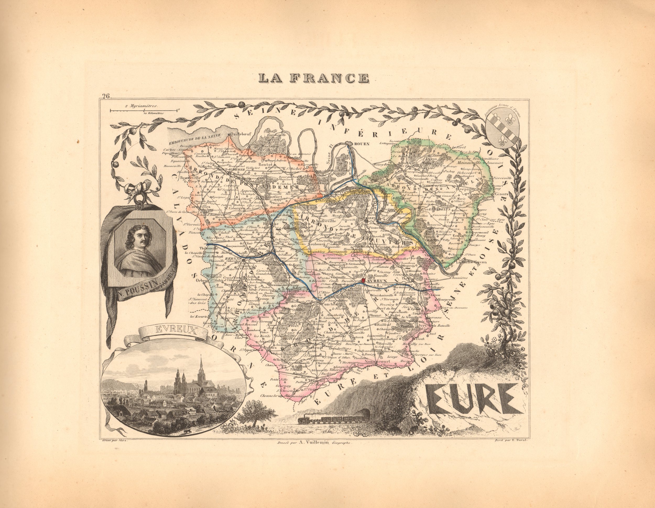 Eure - French Department Map