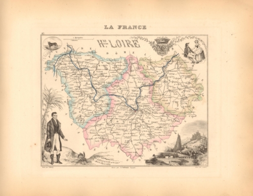 Haute Loire - French Department Map