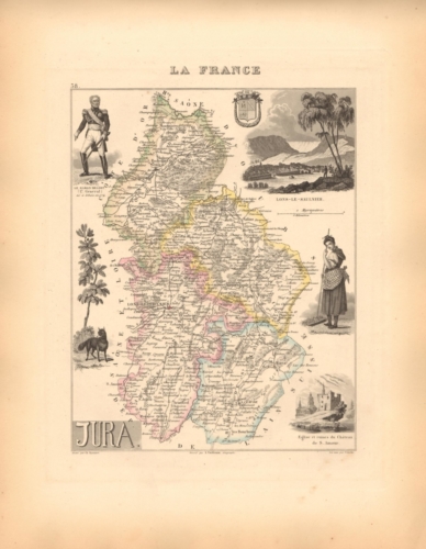 Jura - French Department Map