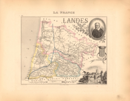 Landes - French Department Map