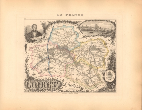 Loiret - French Department Map