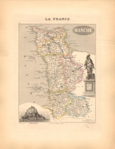 Manche - French Department Map