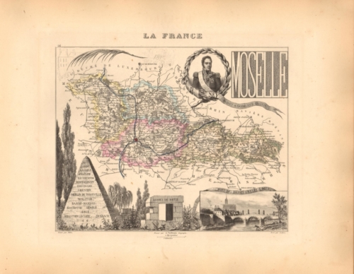 Moselle - French Department Map