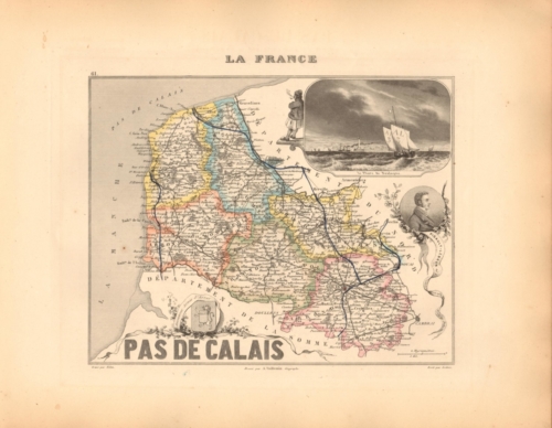 Pas de Calais - French Department Map