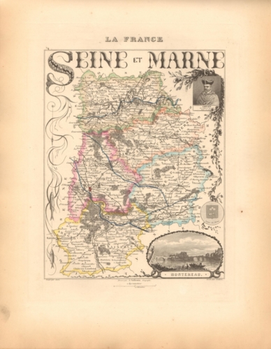 Seine et Marne - French Department Map