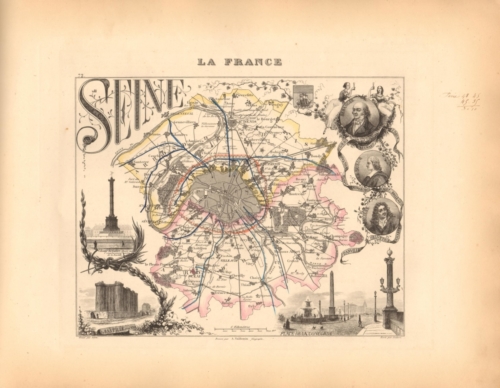 Seine - French Department Map