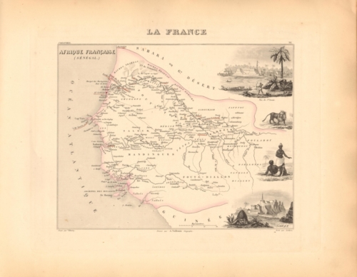 Afrique Francaise - Senegambie (Senegal) French Atlas Map
