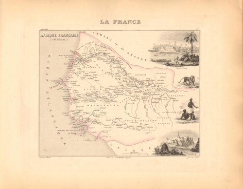 Afrique Francaise - Senegambie (Senegal) French Atlas Map