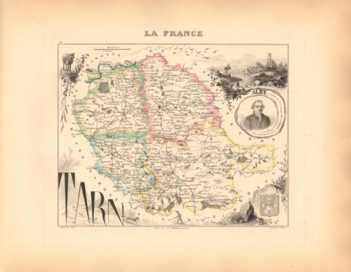 Tarn - French Department Map