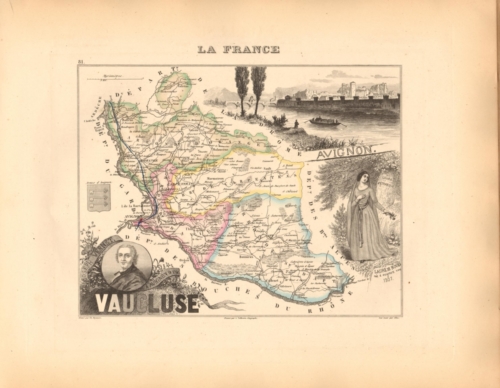 Vaucluse - French Department Map