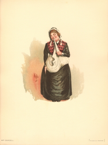 Mrs Bardell from The Pickwick Papers