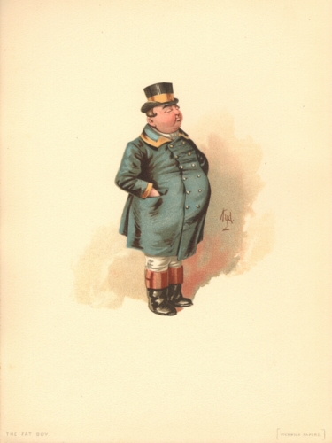 The Fat Boy from The Pickwick Papers