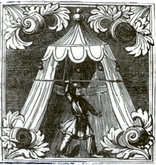 Man with Spear by Tent