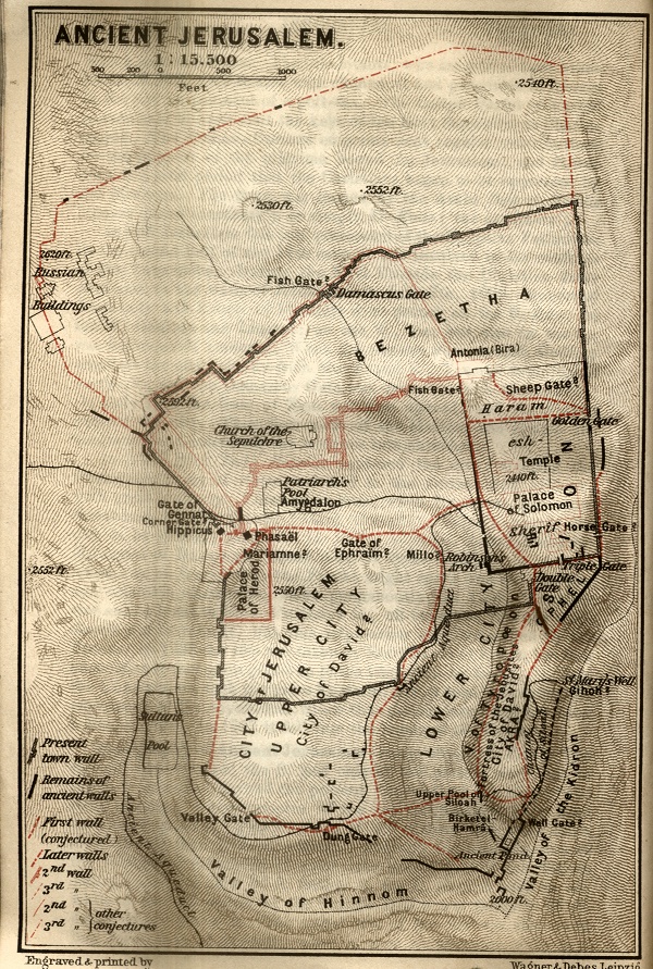 Ancient Jerusalem City Plan