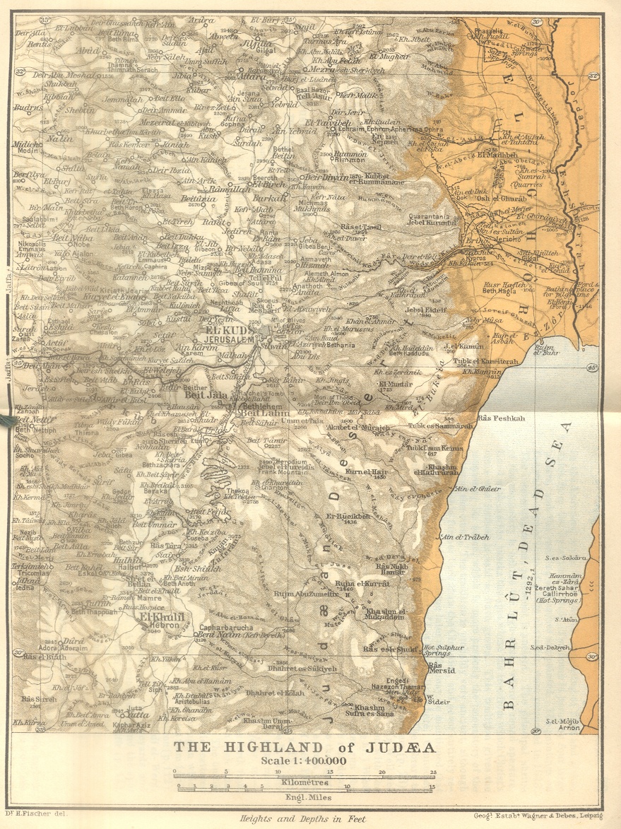 The Highland of Judaea Map