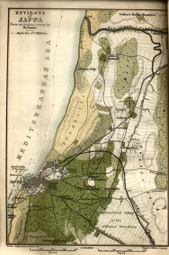 Environs of Jaffa Map