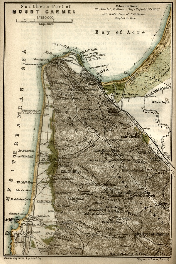 Northwest Part of Mount Carmel Map