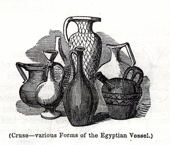 Cruse - various forms of the Egyptian Vessel