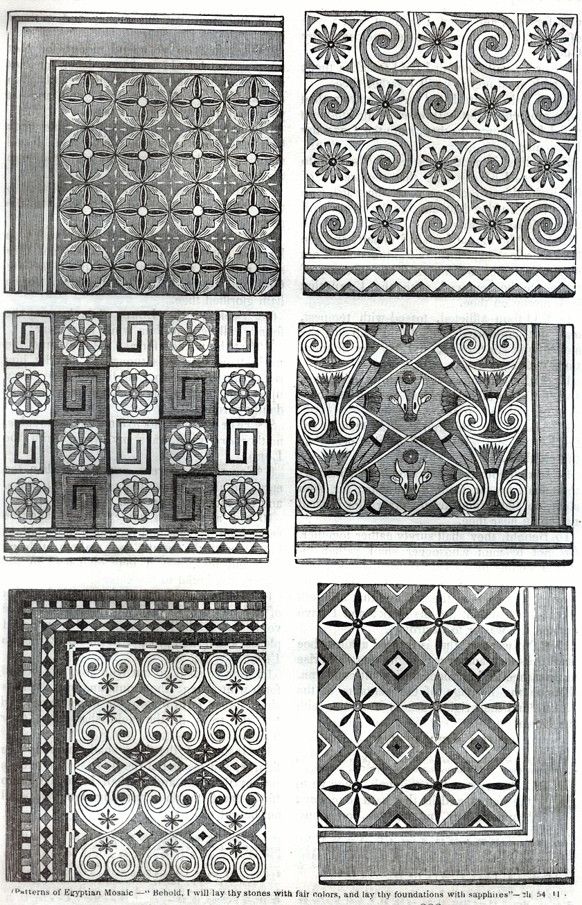 Patterns of Egyptian Moasaic