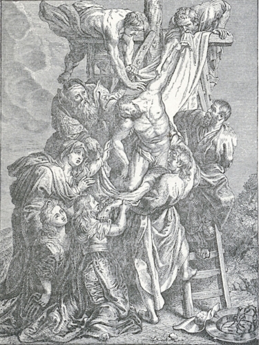 Ruben's Descent from the Cross in Antwerp Cathedral